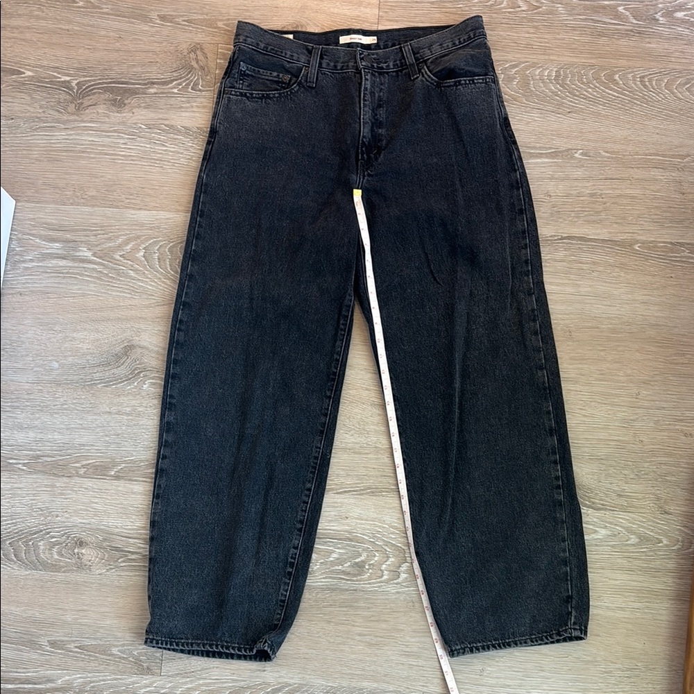 Levi's Black Baggy Dad Jeans Classic Denim